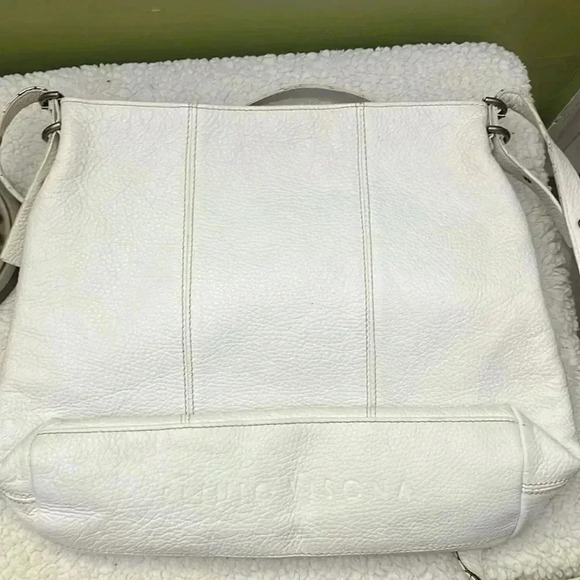 Plinio Visona White Leather Crossbody Bag - Picture 7 of 17